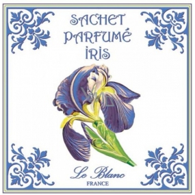Le Blanc Iris - Vrecúško s vôňou kosatca 11 x 11 cm 8 g