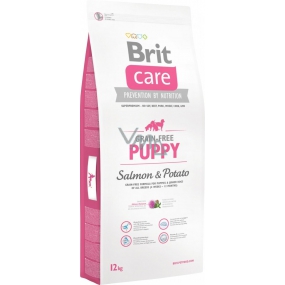 Brit Care Grain-free Junior Losos a zemiaky superprémiové bezobilné krmivo pre šteňatá a mladých psov 12 kg