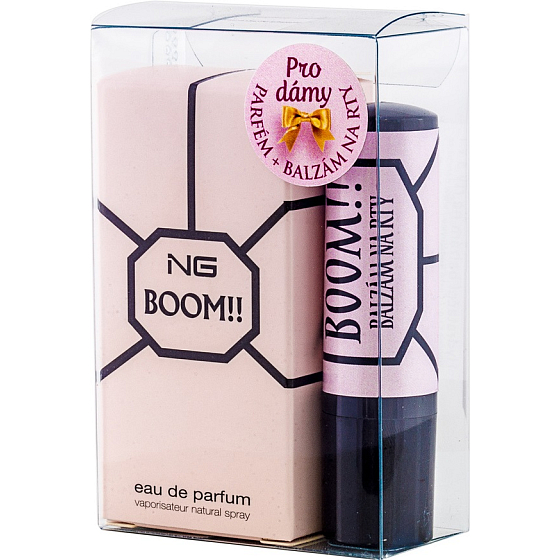 Moje Boom !! toaletná voda pre ženy 15 ml + balzam na pery 3,8 g, darčeková sada č. 35