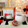 Yankee Candle Aromalampa Elisabeth + vosk Christmas Cookie a Christmas Eve, vianočné darčeková sada