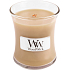 Woodwick At the Beach - Na pláži vonná sviečka s dreveným knôtom a viečkom sklo malá 85 g