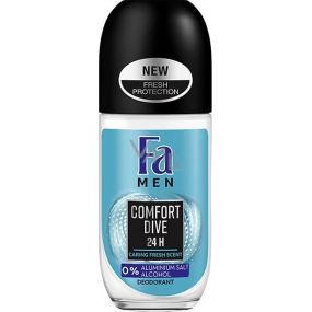 Fa Men Comfort Dive guličkový dezodorant roll-on pre mužov 50 ml
