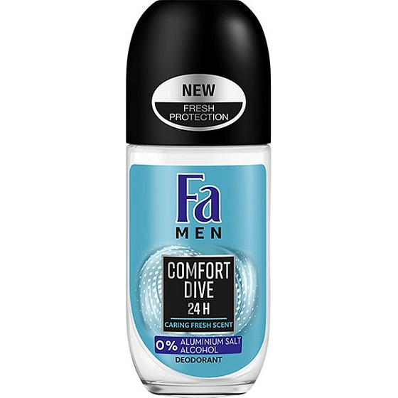 Fa Men Comfort Dive guličkový dezodorant roll-on pre mužov 50 ml