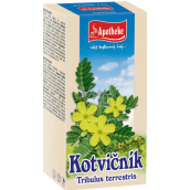 Apotheke Kotvičník zemný čaj pozitívne ovplyvňuje funkciu pohlavných orgánov, prispieva k normálnej funkcii močovej sústavy 20 x 1,5 g