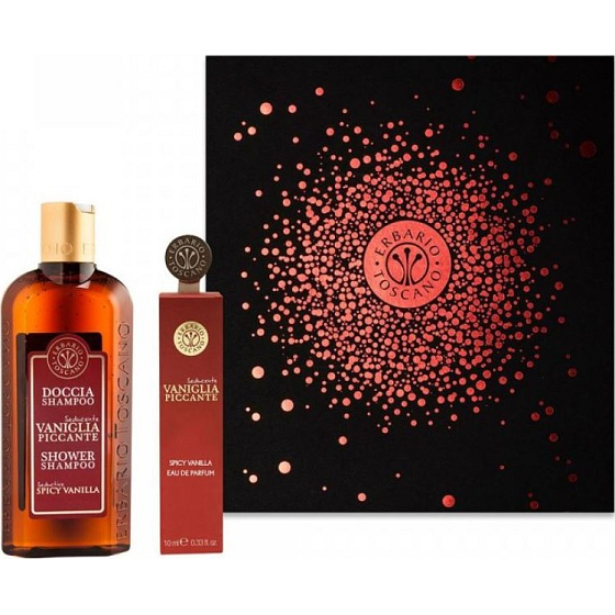 Erbario Toscano Vanilka a korenia sprchový gél 125 ml + toaletná voda pre ženy 10 ml, darčeková sada