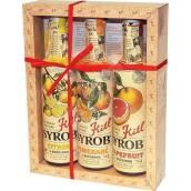 Kitl Syrob Bio Grapefruit s dužinou sirup 500 ml + Citrón s dužinou sirup 500 ml + Pomaranč s dužinou sirup 500 ml, darčekové balenie