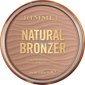 Rimmel London Natural Bronzer bronzujúci púder 001 Sunlight 14 g