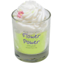 Bomb Cosmetics Flower Power - prírodná, ručne vyrábaná sviečka v skle s vôňou Flower Power horí až 35 hodín
