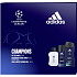 Adidas UEFA Champions League Edition VIII voda po holení 100 ml + dezodorant v spreji 150 ml + sprchový gél 250 ml, kozmetická sada pre mužov