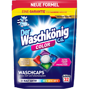 WaschKönig kapsle na pranie Color 32ks 608g