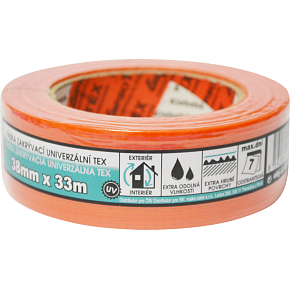 Mako tkaná zakrývacia lepiaca páska, lepí 7 dní, 38 mm × 33 m