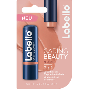 Labello Caring Beauty Nude farebný balzam na pery, 4,8 g