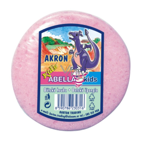 Abella Akron Kids kúpeľová špongia 10 x 9,5 x 4,5 cm rôzne farby 1 kus