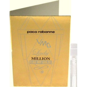 Paco Rabanne Lady Million Eau My Gold! toaletná voda pre ženy 1,5 ml s rozprašovačom, fľaštička