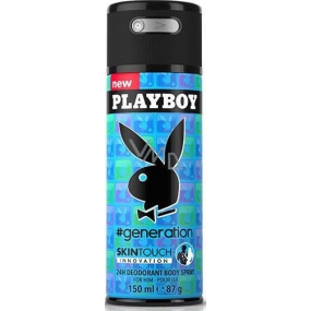 Playboy Generation for Him SkinTouch dezodorant sprej pre mužov 150 ml