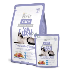 Brit Care Jahňacie + losos pre dospelé mačky s alergiami a citlivým zažívaním 7 kg, Hypoalergénne kompletné krmivo