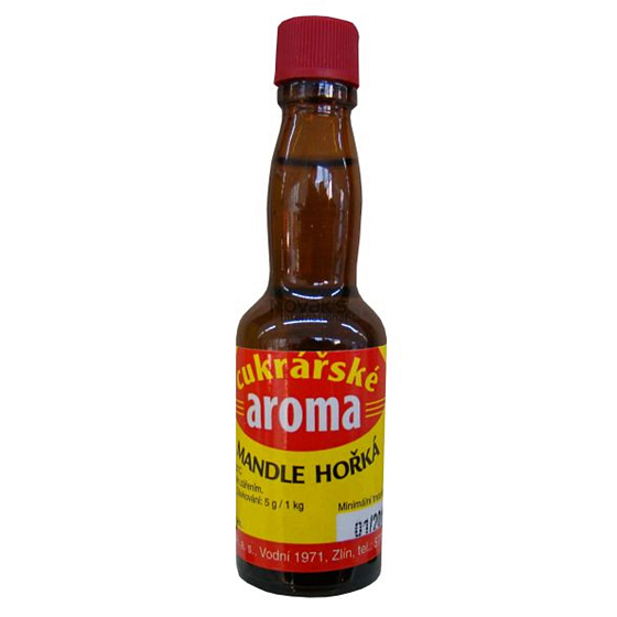 Aroma Mandle horká Lihová príchuť do pečiva, nápojov, zmrzlín a cukrárskych výrobkov 20 ml