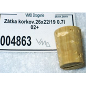 Korková Zátka 26 x 22 x 19 mm, 0.7 l