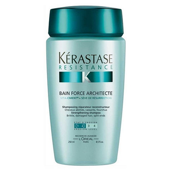 Kérastase Résistance Bain Force architecte Obnovujúci šampón pre poškodené vlasy 250 ml