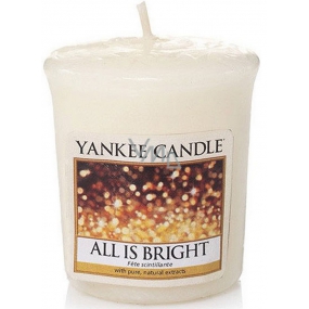Yankee Candle All is Bright - Všetko len september vonná sviečka votívny 49 g