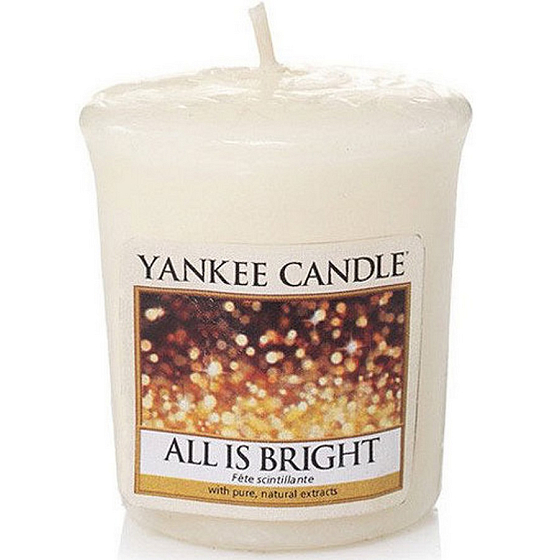 Yankee Candle All is Bright - Všetko len september vonná sviečka votívny 49 g