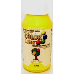 Kittfort Color Line tekutá maliarska farba Žltá 100 g
