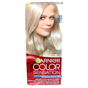 Garnier Color Sensation The Vivids intenzívny permanentný farbiaci krém na vlasy S9 Strieborná blond