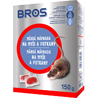 Bros mäkká návnada proti myším, krysám a potkanom, 150 g
