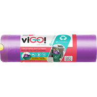 viGO vrecia na odpad zatahovacie, 27 µ, 70 × 100 cm, 120 l, 10 ks