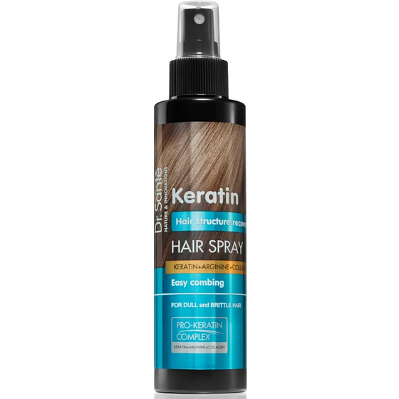 Dr. Santé Keratin Hair regeneračný sprej pre krehké lámavé vlasy bez lesku 150 ml