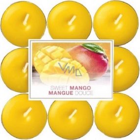Bolsius Aromatic Sweet Mango - Sladké mango vonné čajové sviečky 18 kusov, doba horenia 4 hodiny