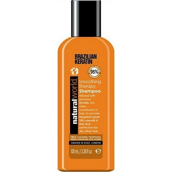 Natural World Brazilian Keratin Smoothing Therapy šampón na vlasy 100 ml
