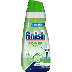 Finish Power Gel 0 % gél do umývačky riadu, 900 ml