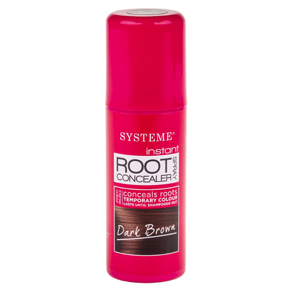 Systeme Root Concealer Sprej na krytie šedín-odrastov Tmavohnedá 75 ml