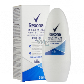 Rexona Maximum Protection Clean Scent antiperspirant dezodorant roll-on pre ženy 50 ml