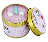 Bomb Cosmetics Rozprávky o jednorožcovi - Unicorn Tales Vonná prírodné, ručne vyrobená sviečka v plechovej dóze horí až 35 hodín