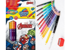 Colorino Pastelky trojhranné Marvel Avengers obojstranné 24 farieb