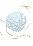 Bavlnený znovupoužiteľný odličovacie tampón biely 7,5 - 8 cm 1 kus