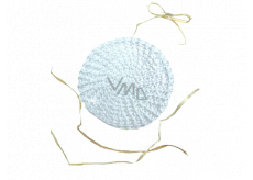 Bavlnený znovupoužiteľný odličovacie tampón biely 7,5 - 8 cm 1 kus