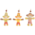 Strašiaky na zavesenie na drevo 9 cm 3 kusy