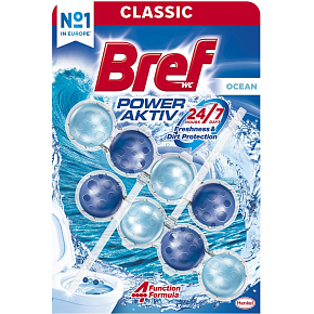 Bref WC blok Power Aktiv Oceán, 2× 50 g