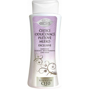BIO BIONE EXCLUSIVE Čistiace odličovacie pleťové mlieko Q10, 255 ml