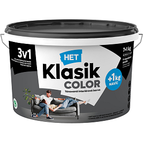 Het Klasik Color maliarska farba, 0187 šedý antracitový, 7+1 kg