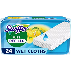 Swiffer Sweeper Citrus náhradné vlhčené utierky na podlahu, 24 ks