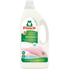 Frosch Eko prací gél na vlnu a jemné prádlo s vôňou mandlí 22 dávok, 1,5 l Frosch Eko prací gél na vlnu a jemné prádlo s vôňou mandlí 22 dávok, 1,5 l