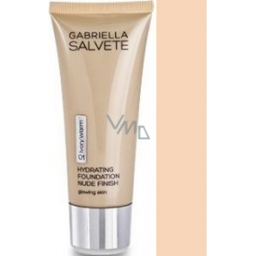 Gabriella salva Hydrating Foundation Nude Finish make-up 01 Ivory Warm 30 ml