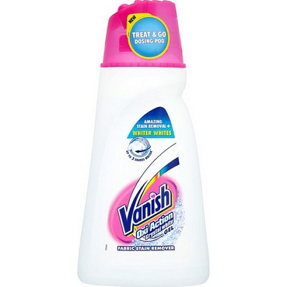 Vanish Oxi Action Crystal White Liquid tekutý odstraňovač škvŕn 1,5 l