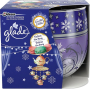 Glade by Brise Velvet Tea Party elektrický osviežovač vzduchu 8 g + vonná sviečka v skle doba horenia až 30 hodín 120 g, darčeková sada