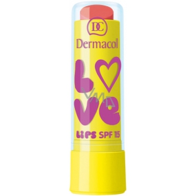 Dermacol Love Lips SPF15 balzam na pery 08 Peach 3,5 ml