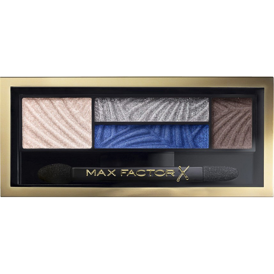 Max Factor Smokey Eye Dráma Kit 2v1 očné tiene a púder na obočie 06 Azure Allure 1,8 g